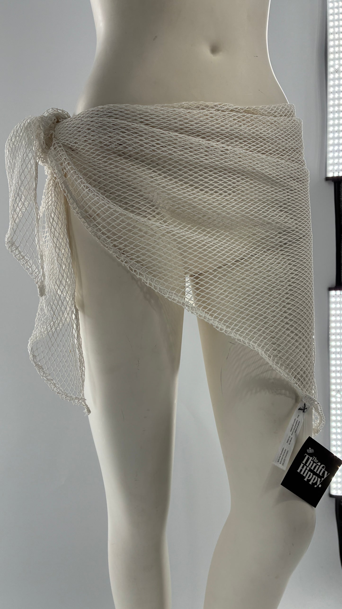 NWOT Urban Outfitters White Mesh Sarong