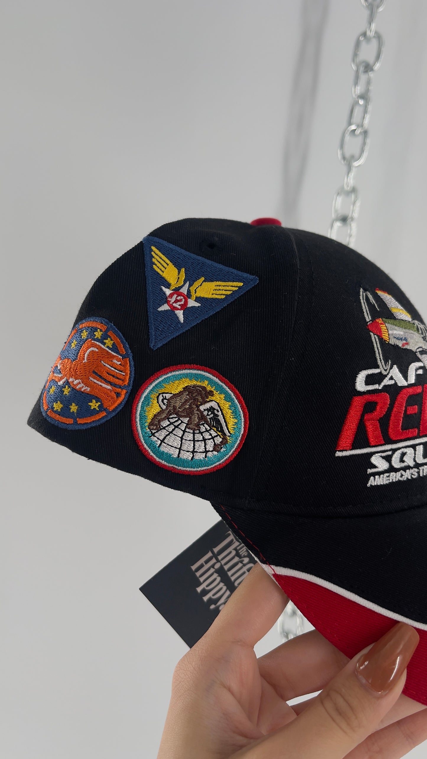 Vintage CAF Redtail Squadron Badge Patch Baseball Hat