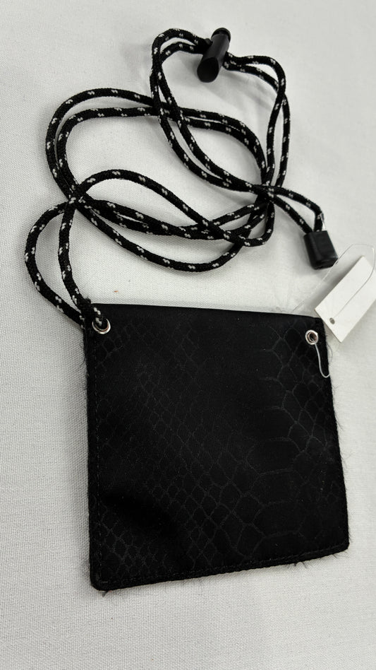 Urban Outfitters Black Concert Carry On, Wallet/Money Necklace Strap