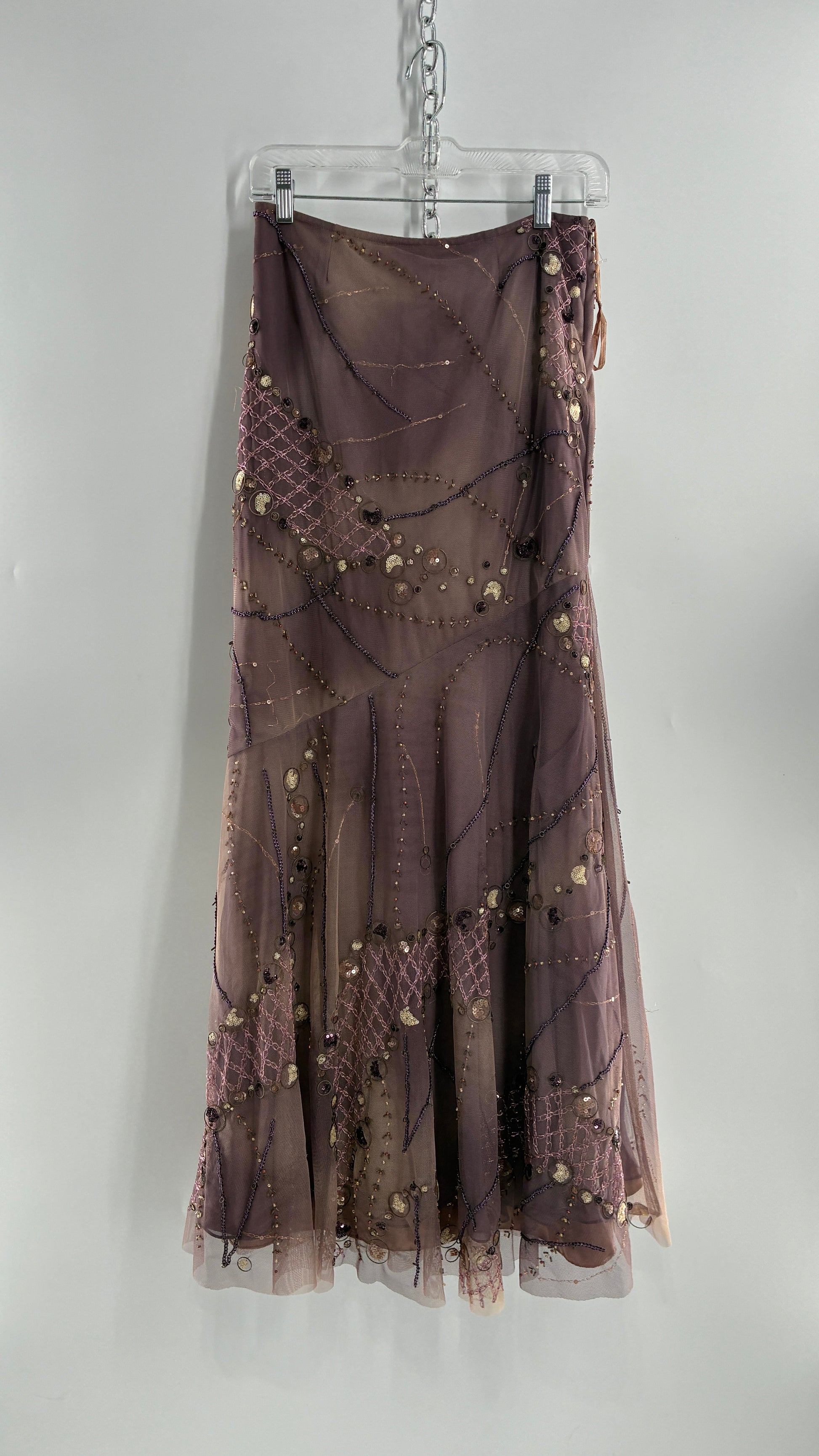 alberto makali maxi dress Vintage Alberto Makali Sz 16 Sequin Beaded Maxi Formal Gown Dress Gray Mermaid
