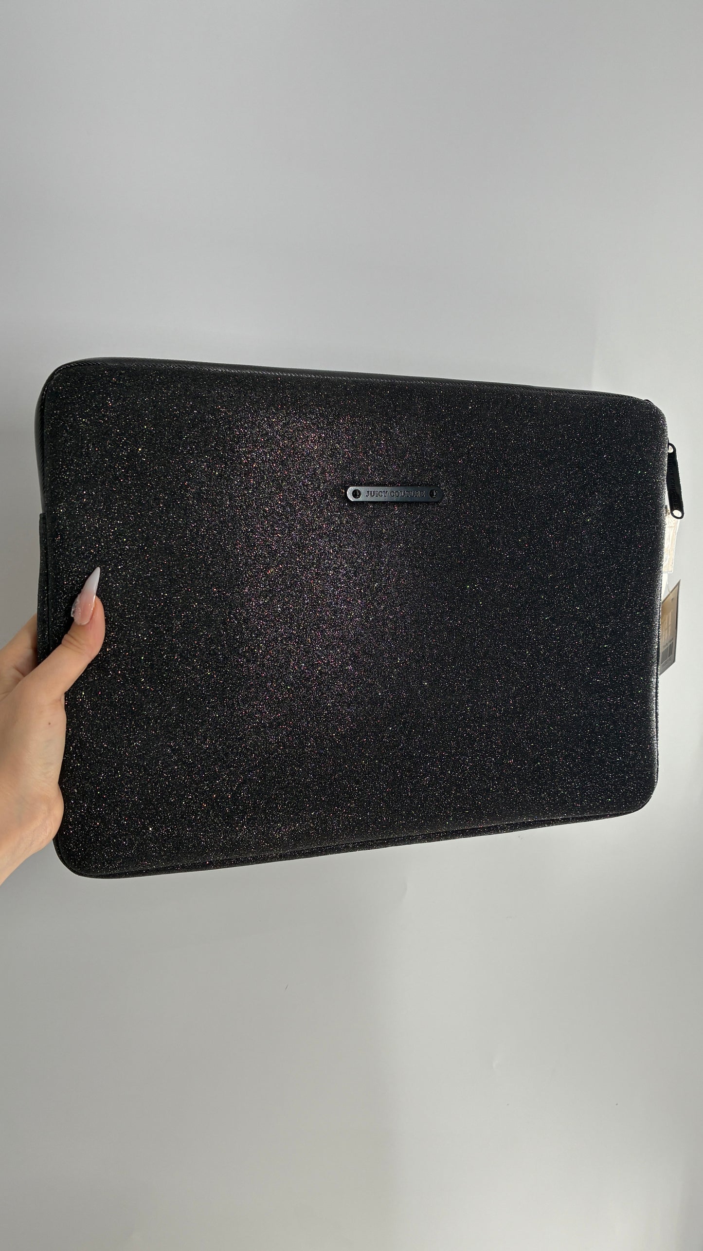 Vintage JUICY COUTURE Black Glitter Laptop Case with Tags Attached