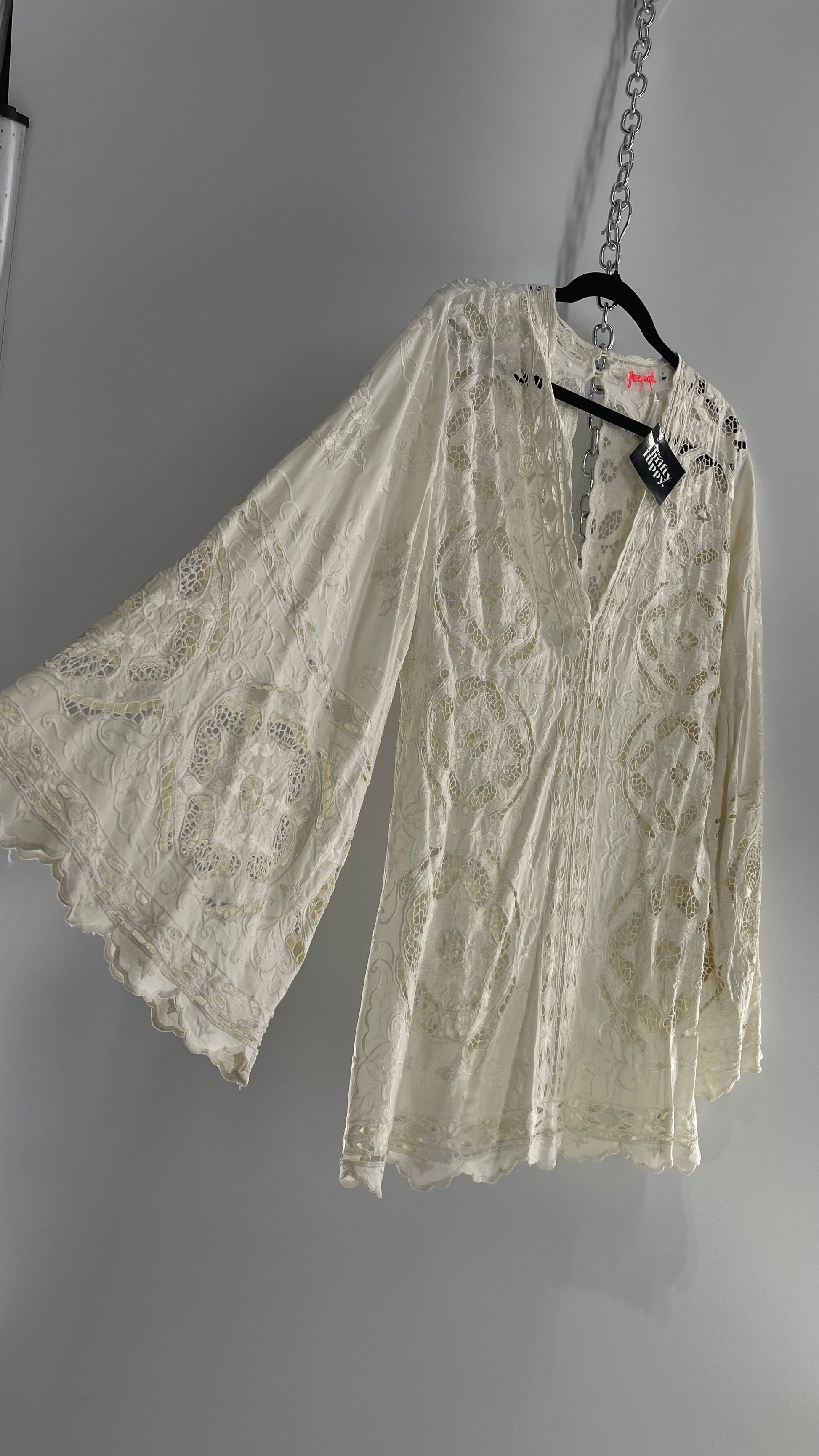 free people cream mini dress Free People In This Groove Mini Slip Dress in Tofu