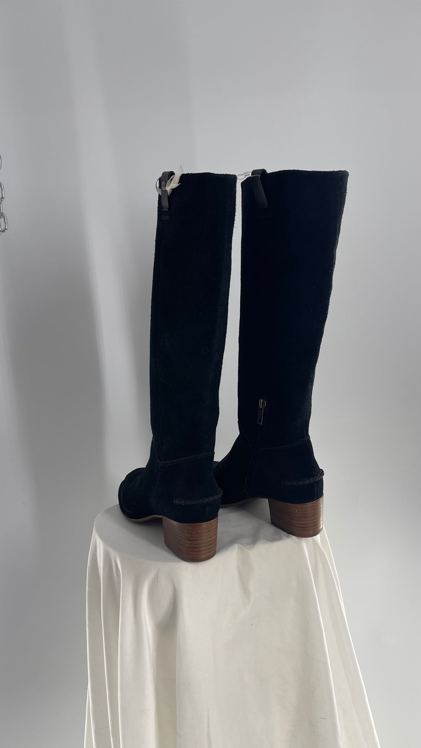 UGG x Free People Black Suede Riding Boot (6)