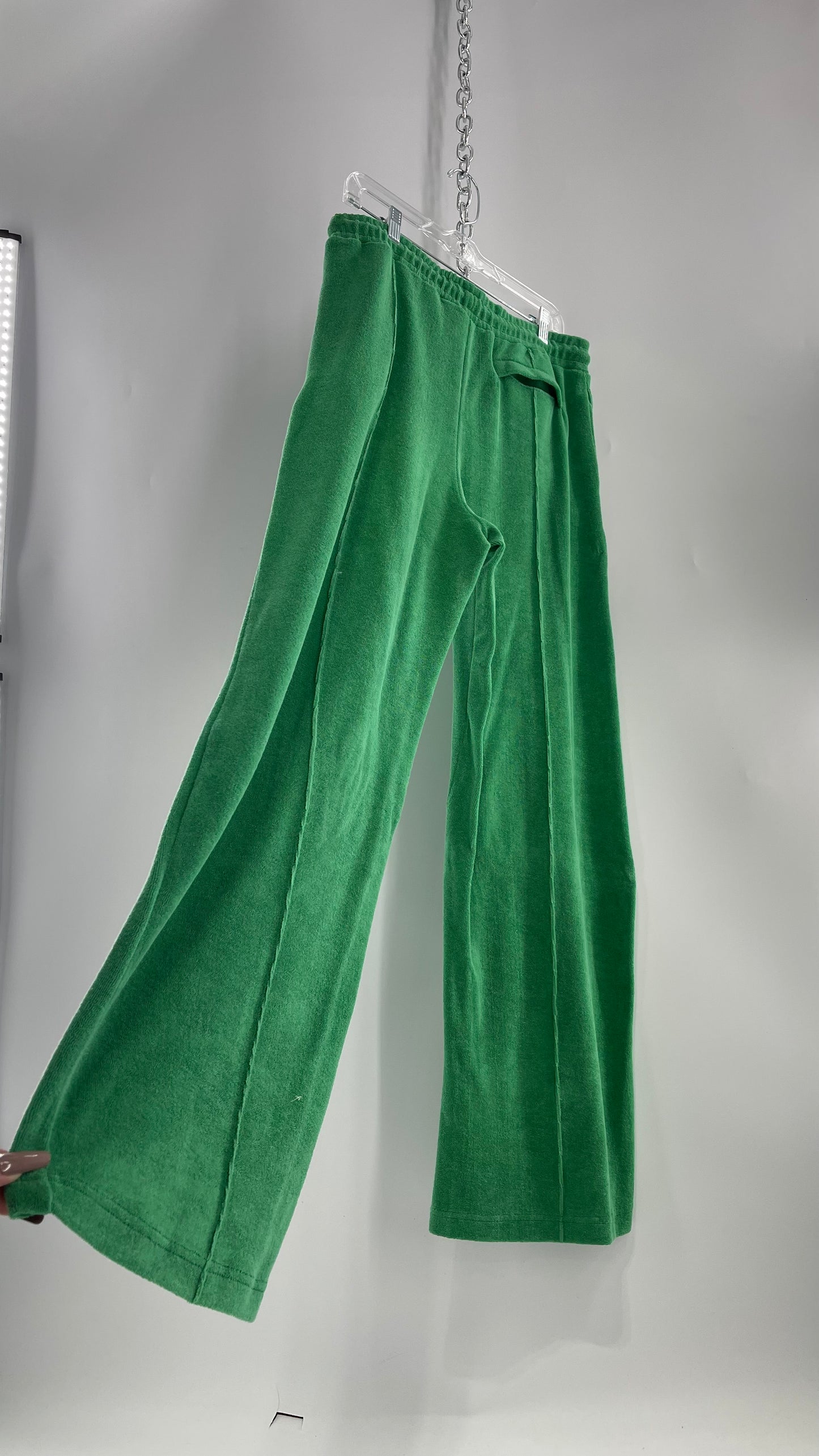 FILA Green Pants Terry Cloth with Tags Attached (Medium)