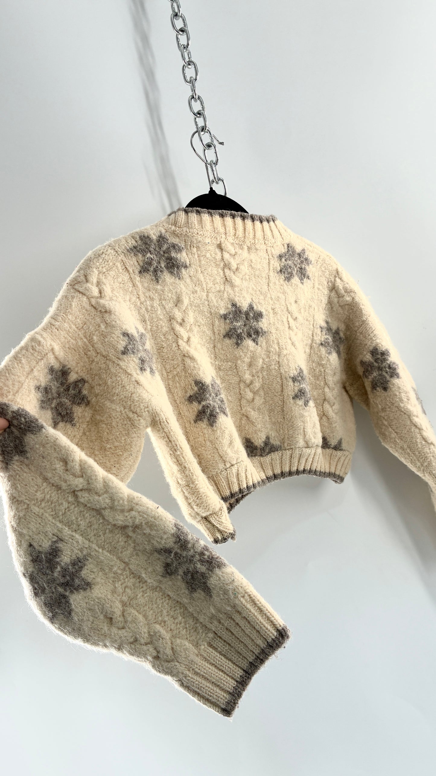 Urban Renewal by Urban Outfitters LAND’S END Thick Wool Land’s End Cropped Sweater (Small)