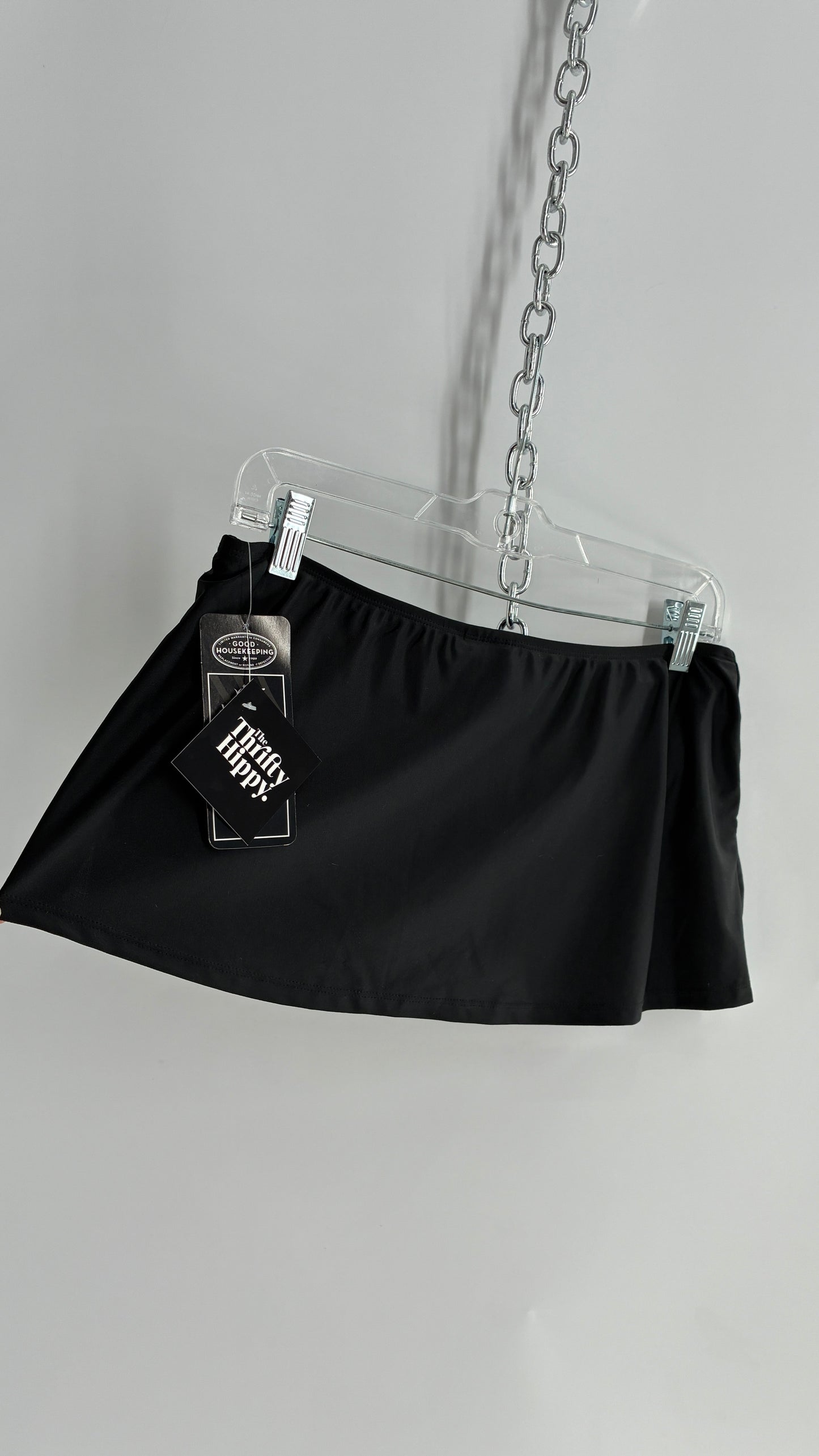 Vintage Deadstock CATALINA Black Low Rise Micro Mini Skirt (8/10)
