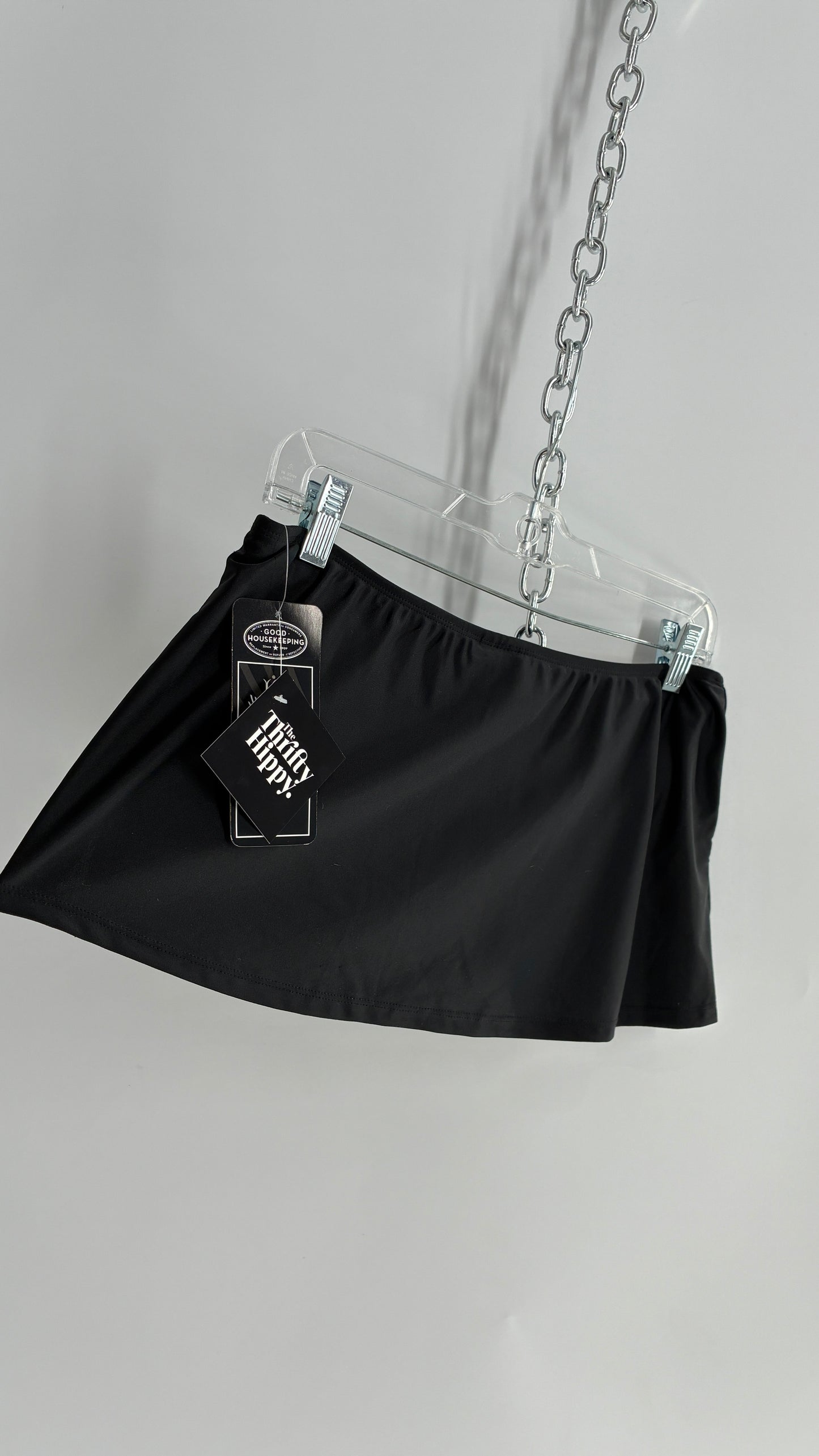 Vintage Deadstock CATALINA Black Low Rise Micro Mini Skirt (8/10)