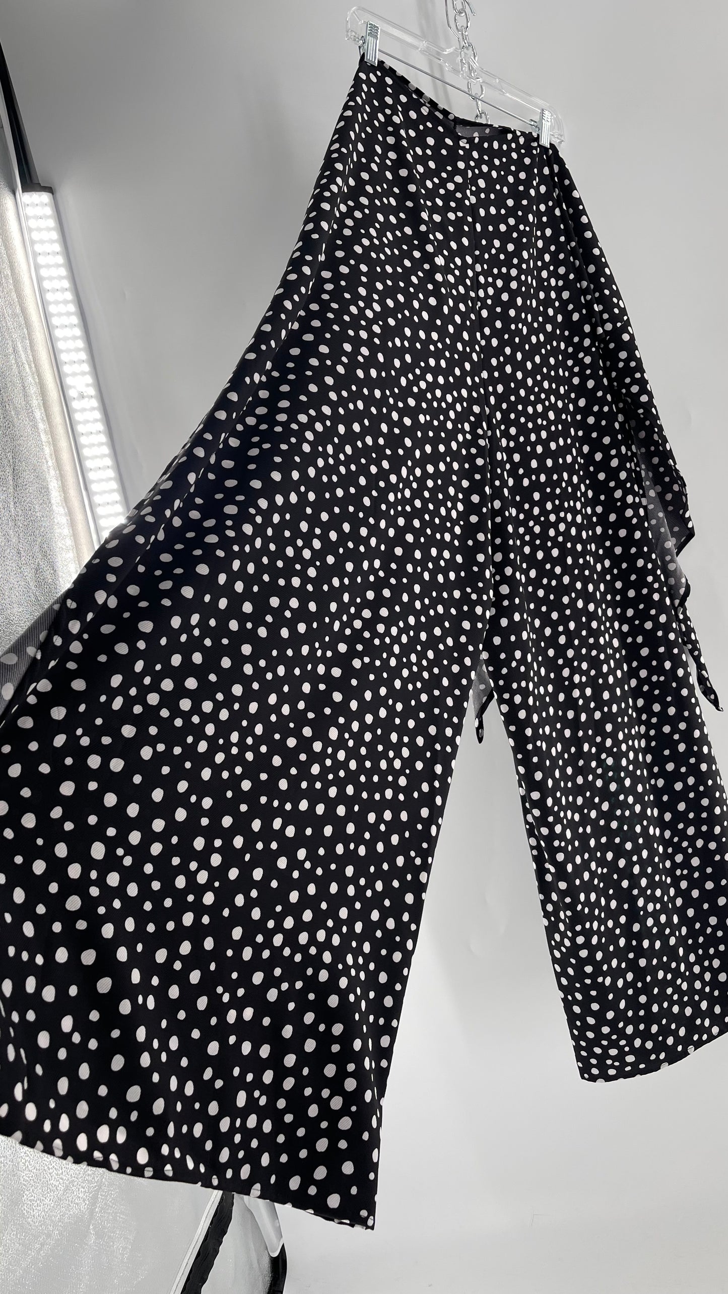 Handmade 9 in 1 Jumpsuit Covered in Black/White Dalmatian Polka Dot Pattern (One Size) •AS SEEN ON TIKTOK•
