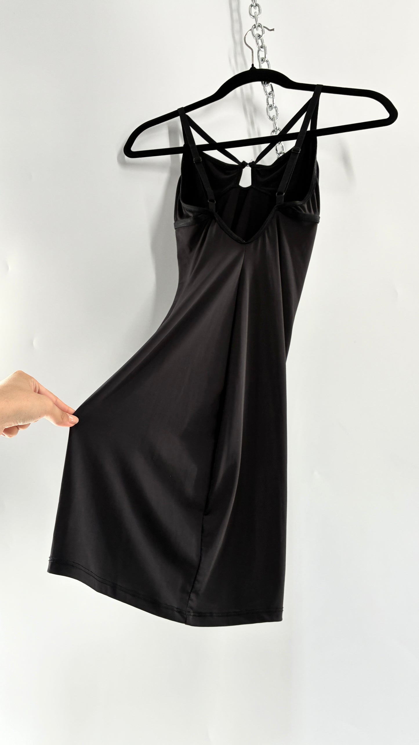 Urban Outfitters Out from Under Caged Black Spandex Black Dress (XS)