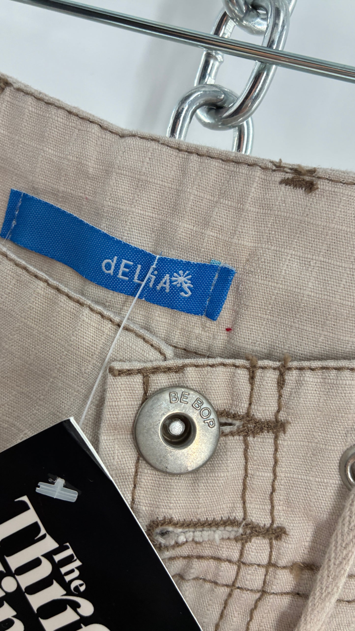 Vintage dELiA*s Light Weight Ultra Low Rise Kick Flare Cargo (3)