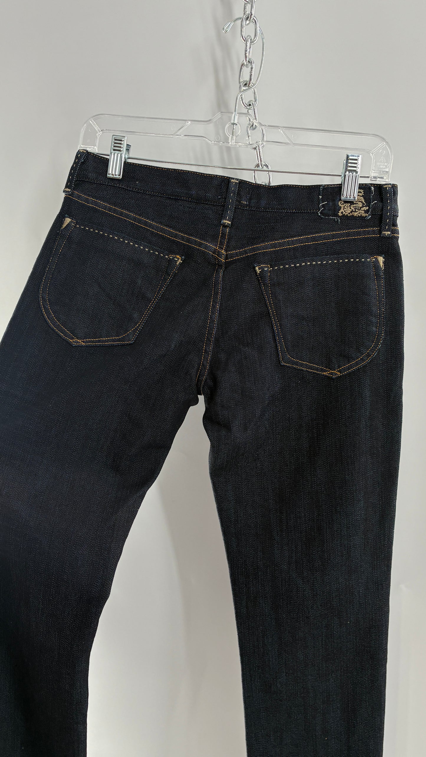 Vintage GOLD SIGN Dark Wash Low Rise Jeans (26)