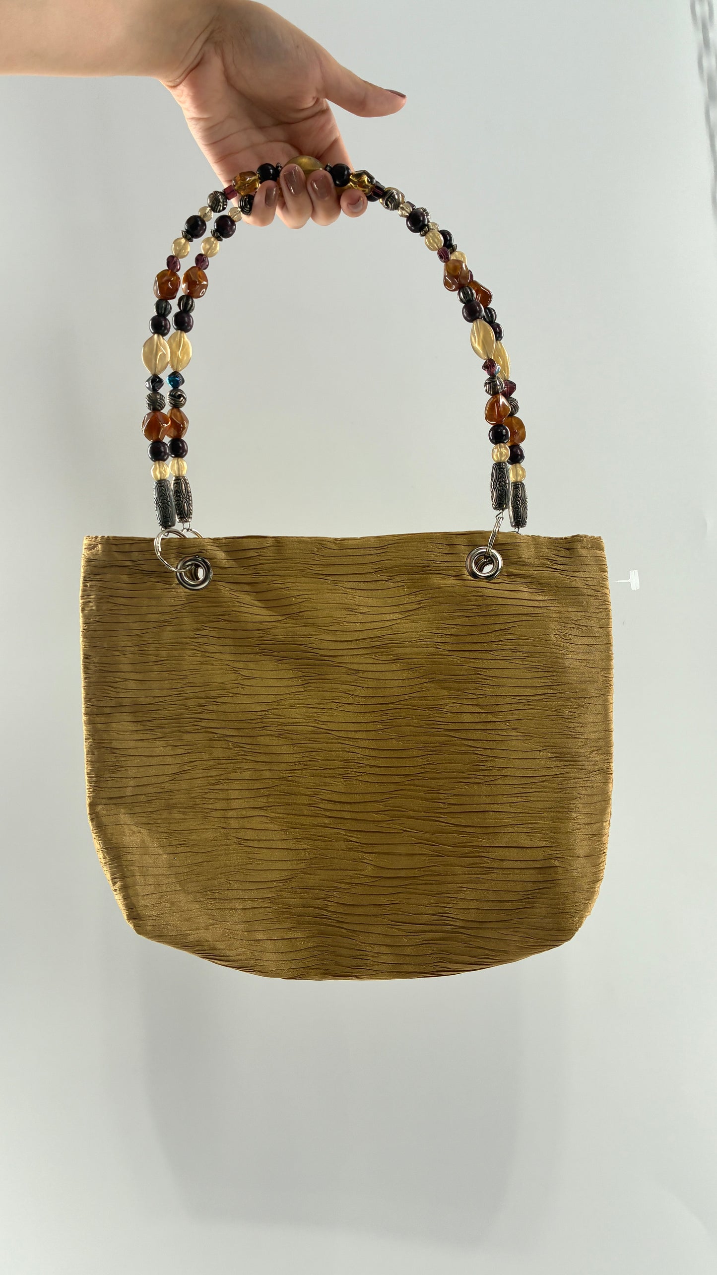 Vintage Purse with Iridescent Beaded Handle