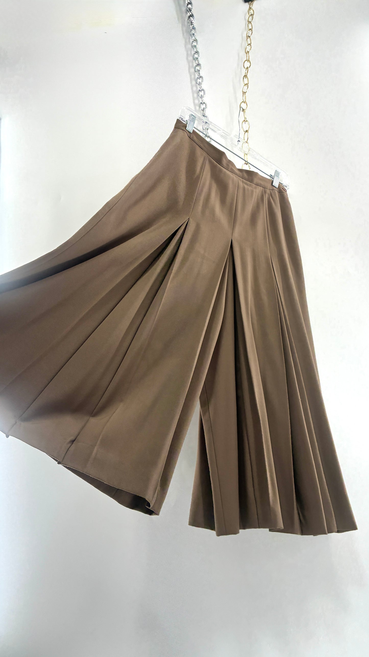 Vintage J’ENVIE SPORT NEW YORK 100% Pure Wool Pleated Wide Leg Culottes (10)