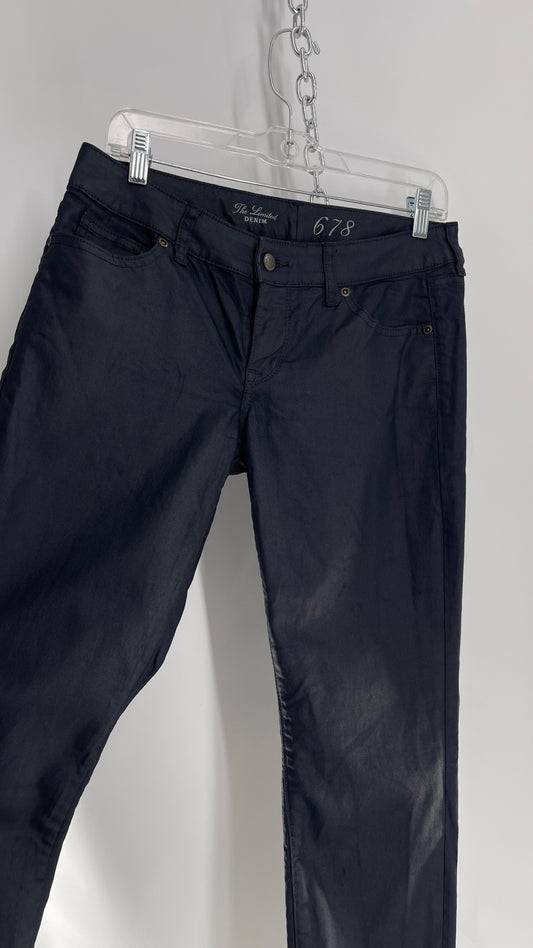 The Limited Blue/Black Metallic Jeans (6)