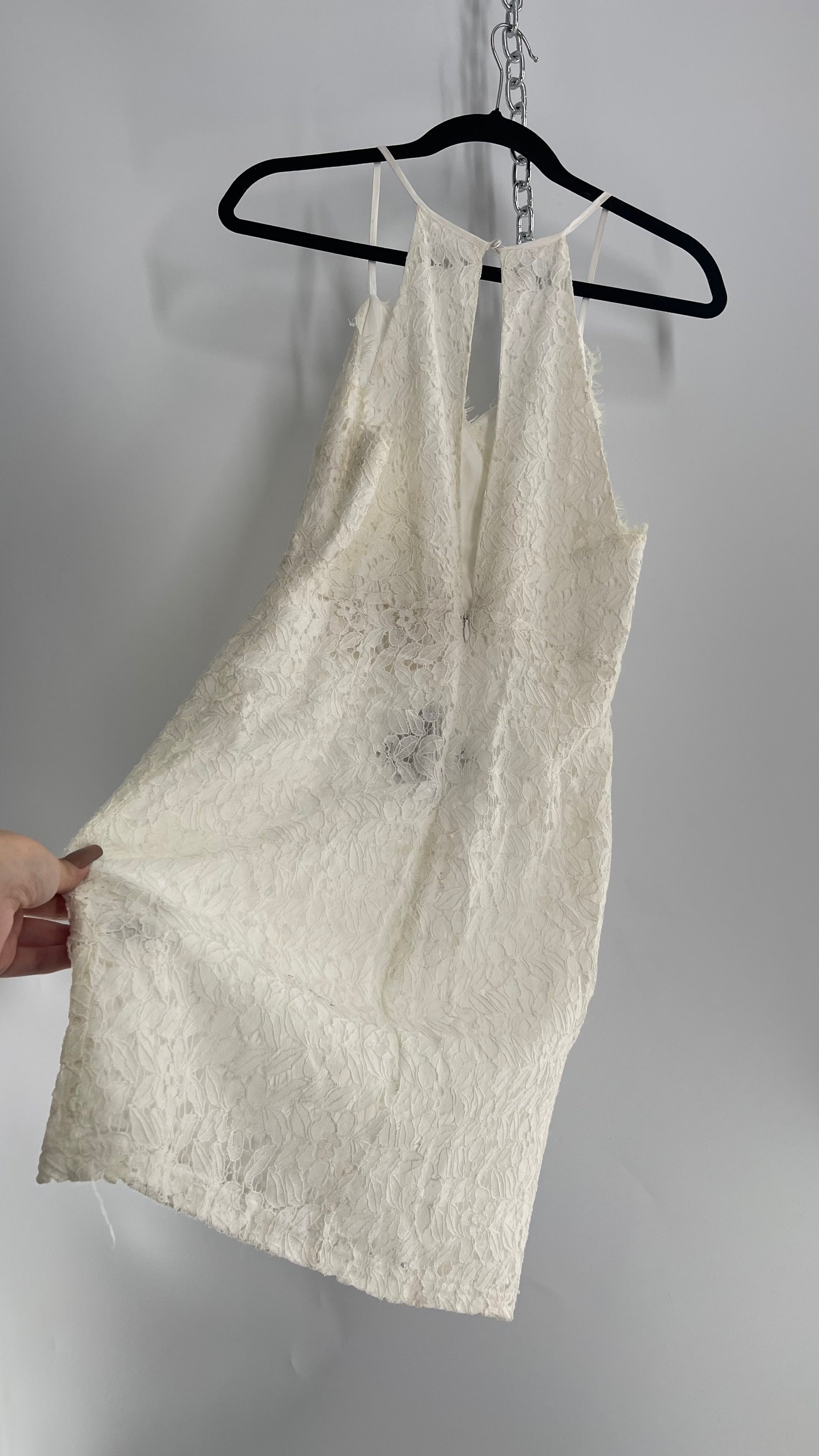 Urban Outfitters Kimchi Blue White Lace Mini Dress (10/Medium) – The Thrifty Hippy Urban Outfitters Kimchi Blue White Lace Mini Dress (10/Medium) – The Thrifty Hippy