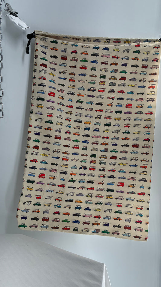 NWOT HERSCHEL Car Graphic Pillow Case Drawstring Bag