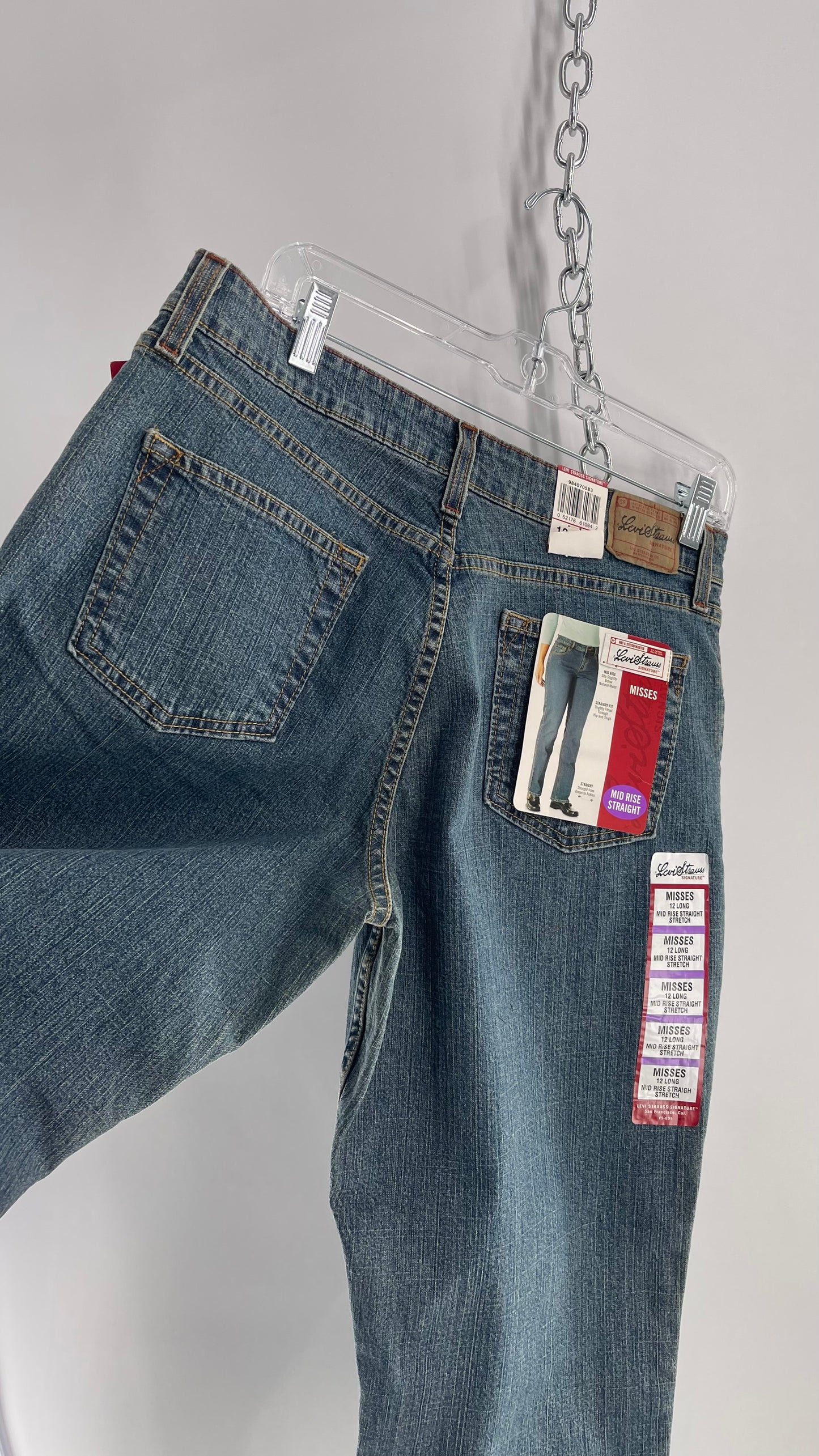 Deadstock Vintage Levi Strauss Mid Rise Straight Legs (12 Long)