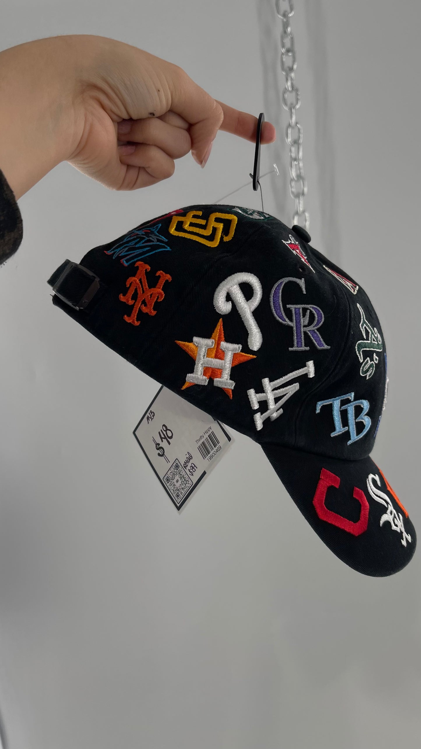 MLB Black Logo Baseball Hat