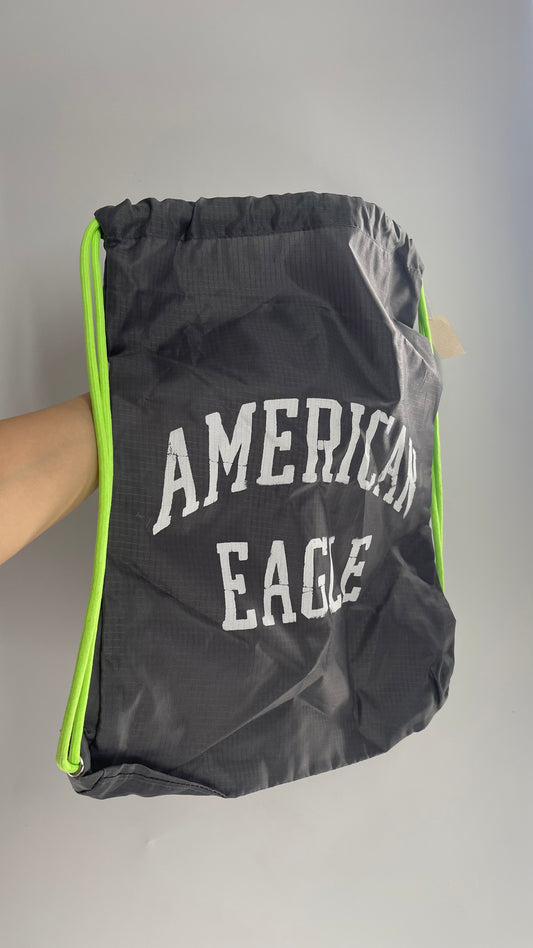 Vintage Neon American Eagle Drawstring Gym/Athletic Bag