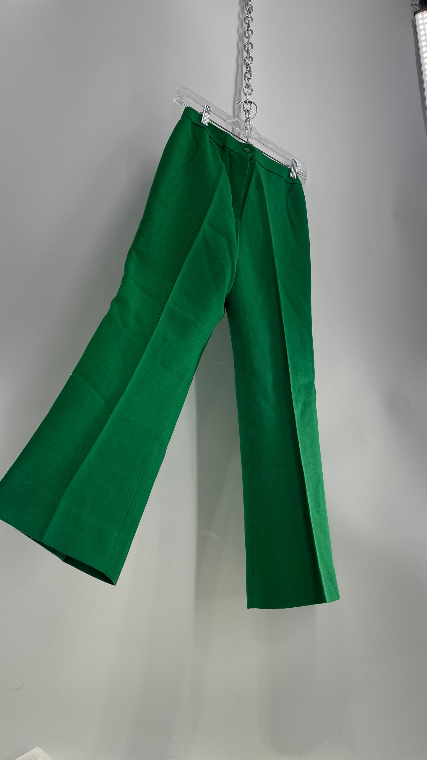 Prestige Vintage 1970s Kelly Green Trouser (12)