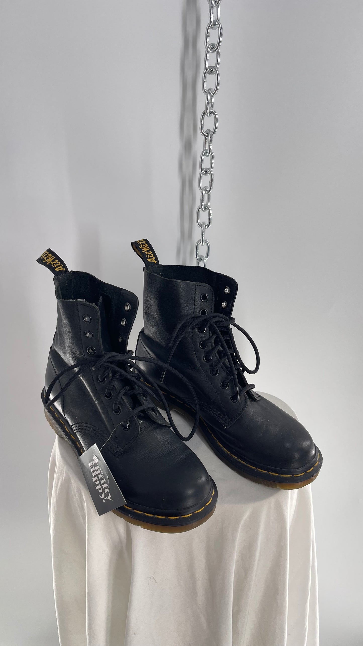 Doctor Martens Black Leather Virginia Pascal Boots (6)