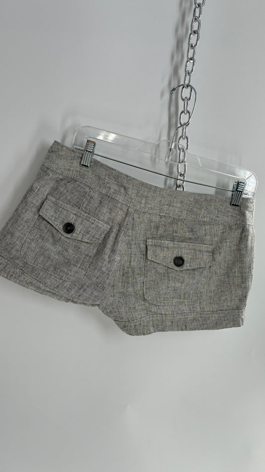 Vintage 1990s EXPRESS Low Rise Micro Short with Button Side Detailing (4)