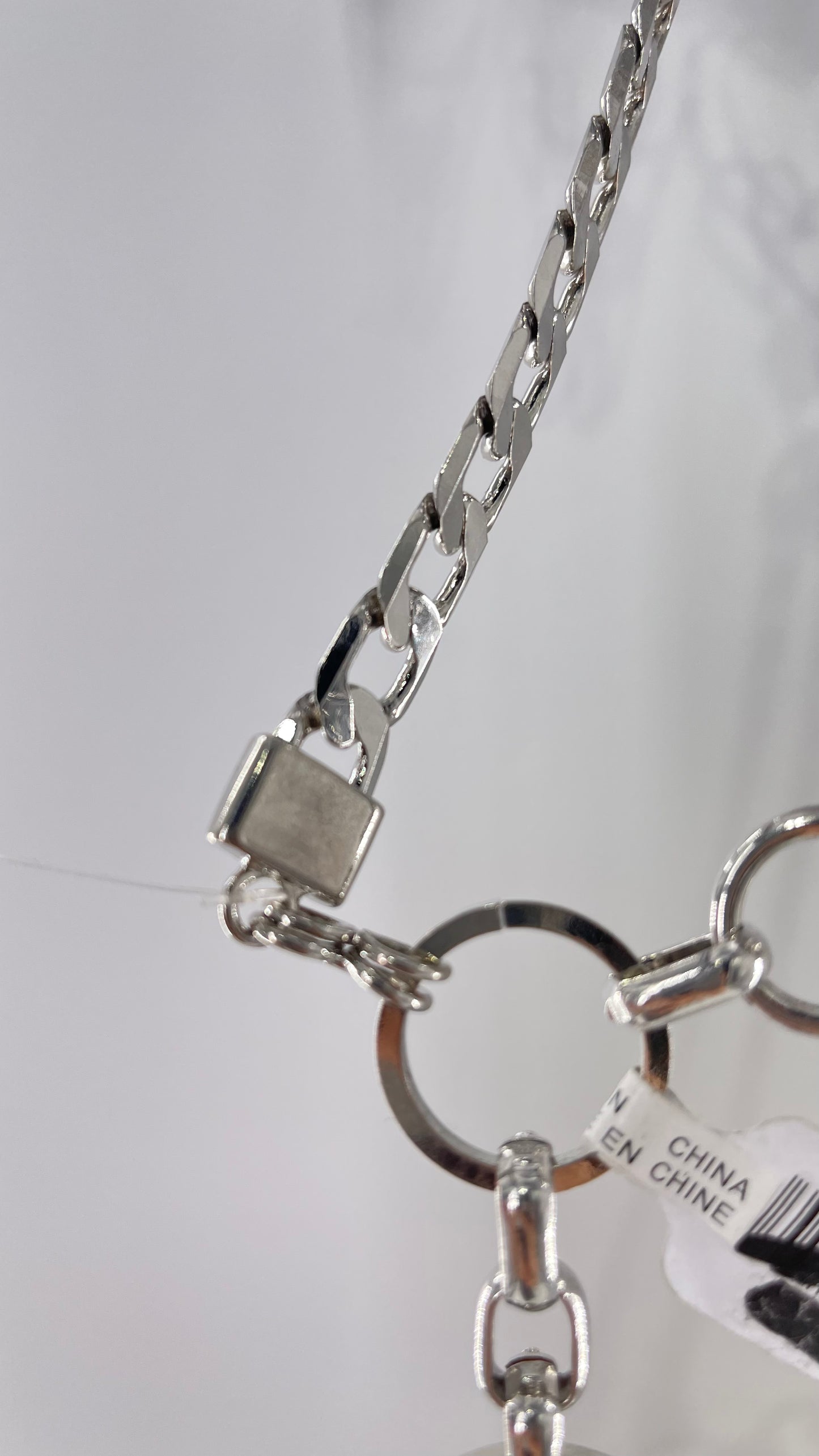 Urban Outfitters Silver Chain Link Choker/Buckle Chain