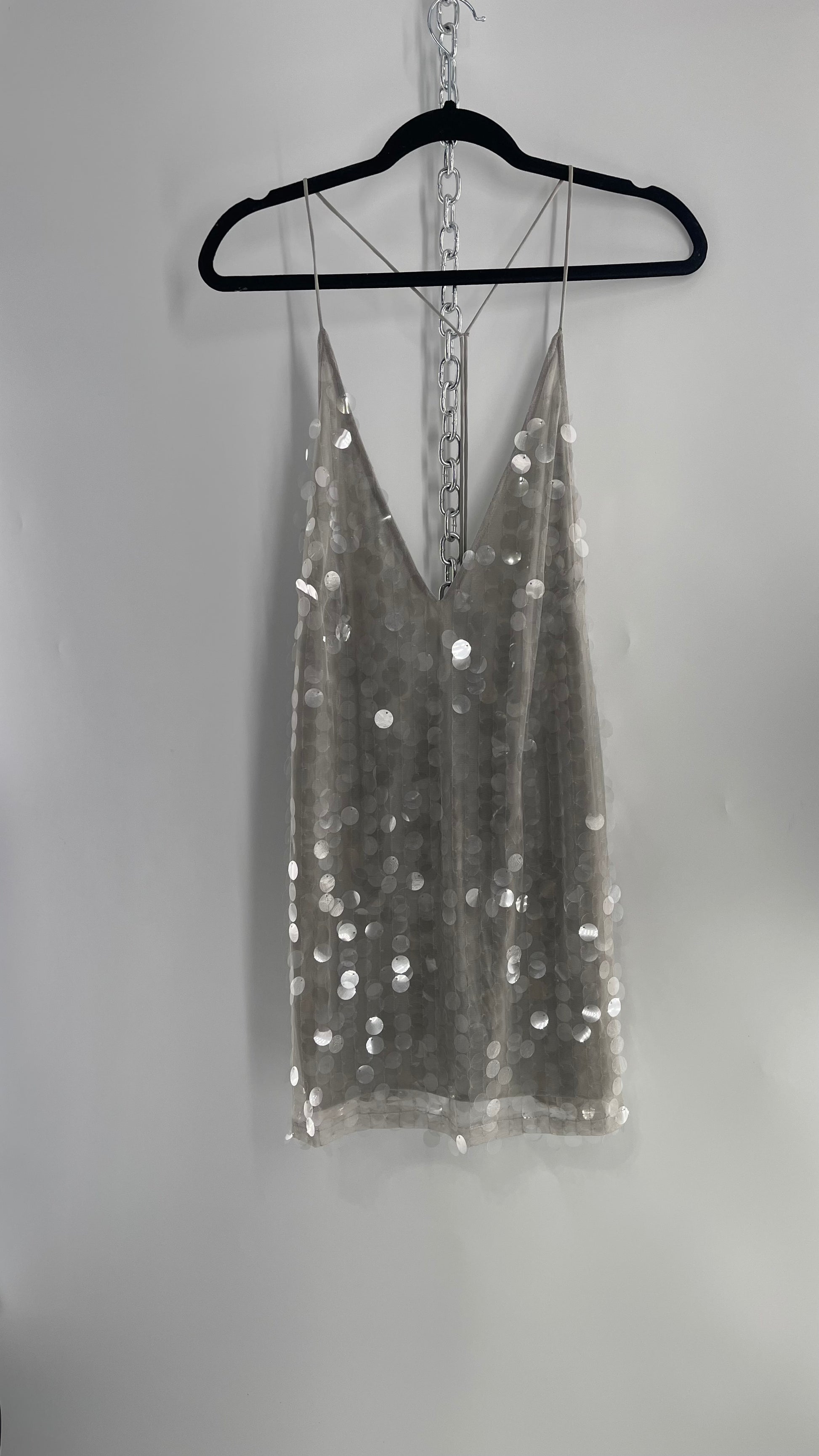 motel rocks white sequin dress Selah Tube Dress in Matte Fishcale Sequin White