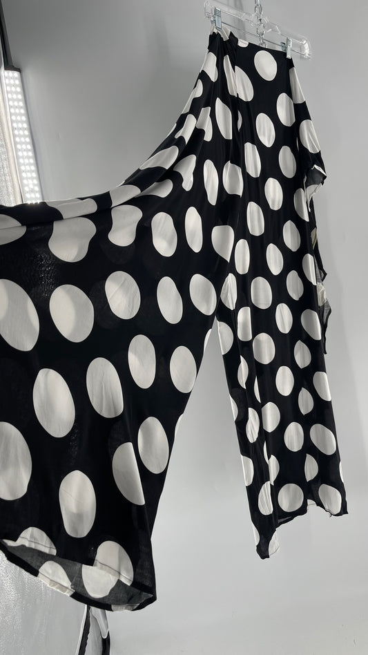 Handmade 9 in 1 Black/White Polka Dot Jumpsuit (One Size) •AS SEEN ON TIKTOK•