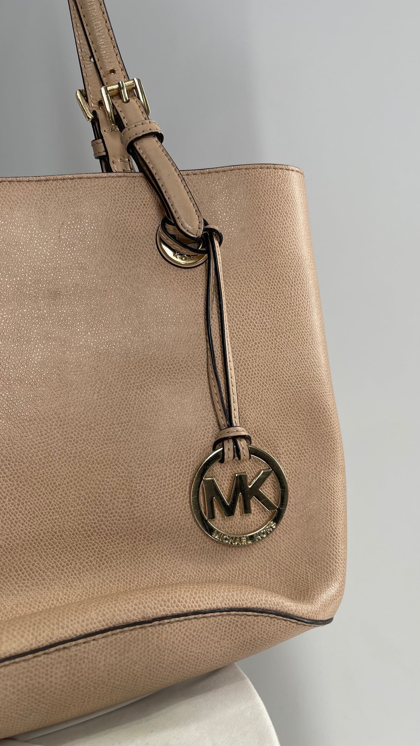 Michael Kors Neutral Beige Tote Bag