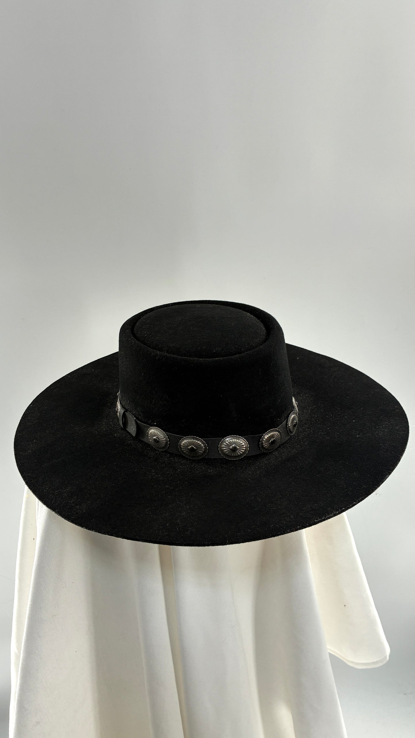 Vintage CHARLIE1HORSE High Desert Black 100% Wool Wide Brim Hat