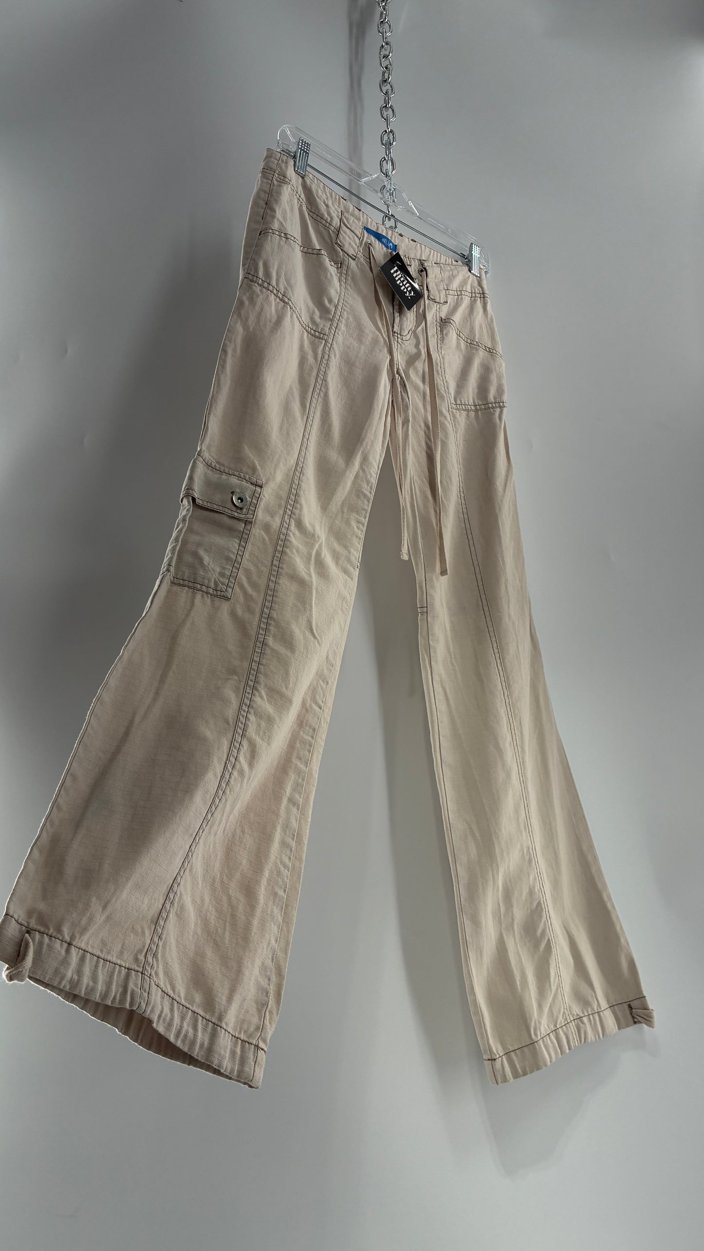 Vintage dELiA*s Light Weight Ultra Low Rise Kick Flare Cargo (3)