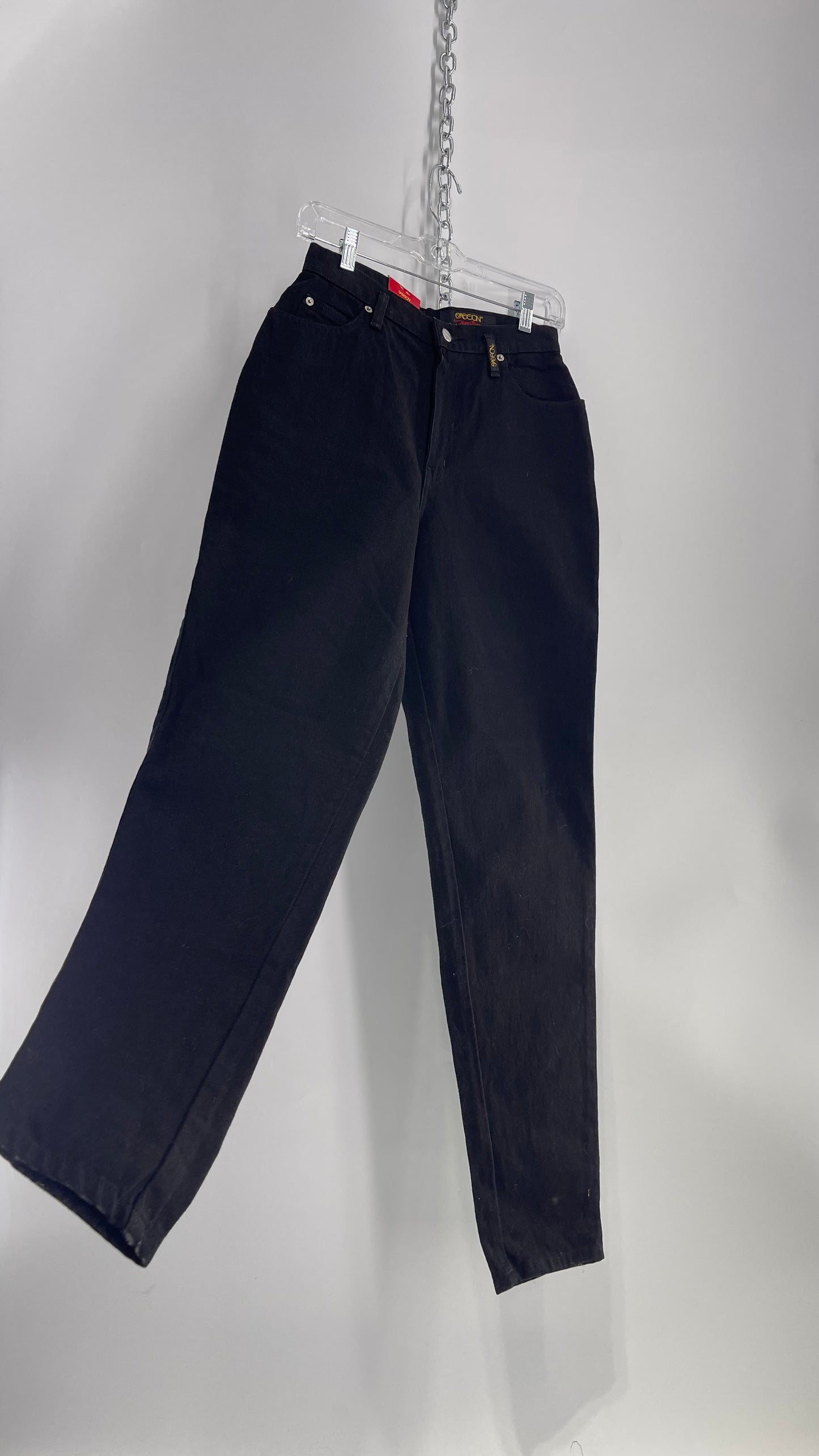 Deadstock Vintage SASSON Black High Waisted 1980s Denim  (7/8)