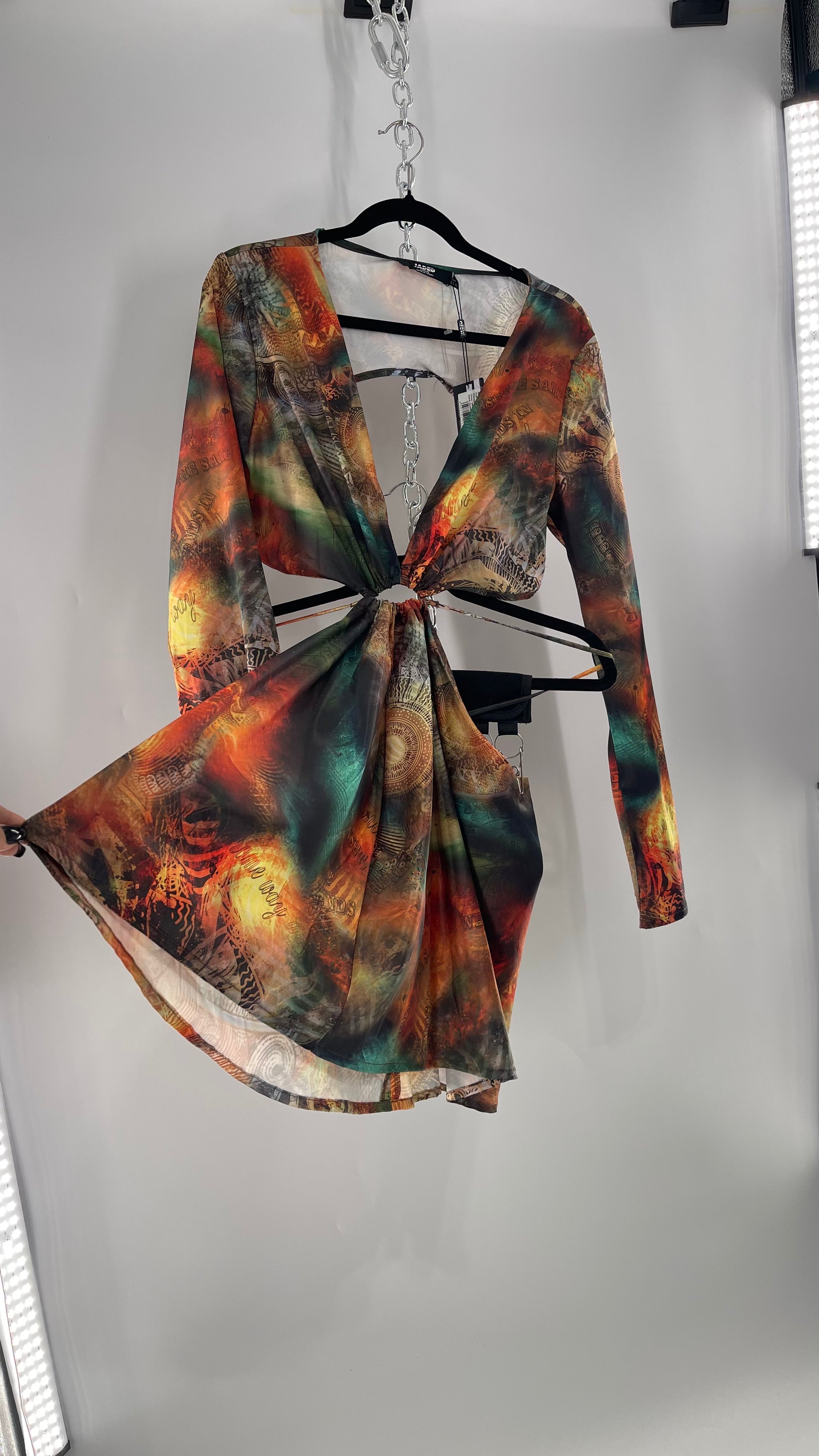 orange jaded london dress Obsessing over the Layered Button Mini Dress from @Jaded London The fresh orange and gold details are the epitome of summer style Every girl needs her perfect summer mini!! #revolve