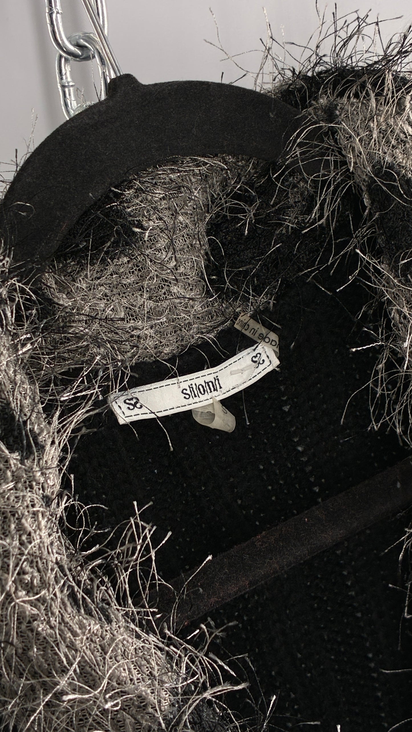 Vintage S|I|O|N|I Black, Grey Cardigan (Small)