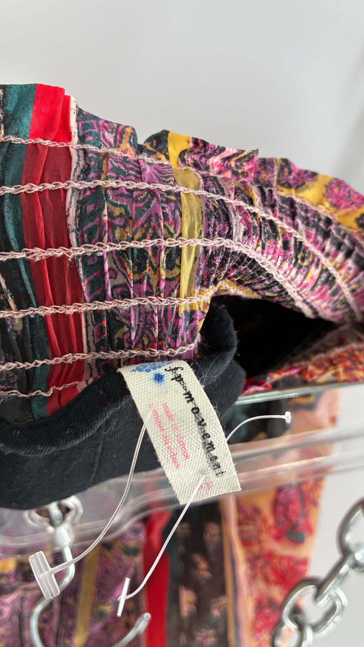 Free People Haram Pant Tapestry Graphic Double Lined Athleisure Joggers (Small)