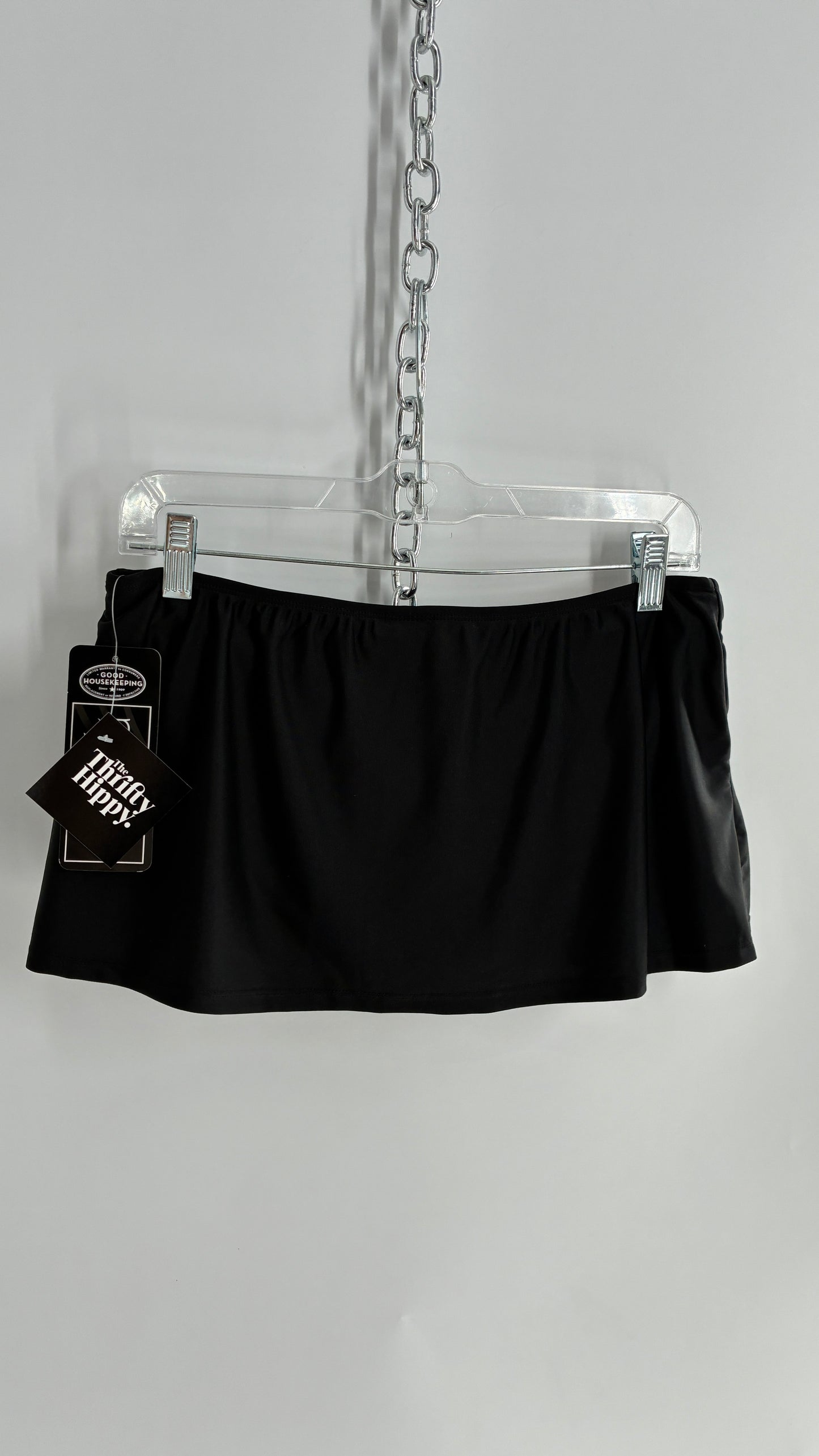 Vintage Deadstock CATALINA Black Low Rise Micro Mini Skirt (8/10)