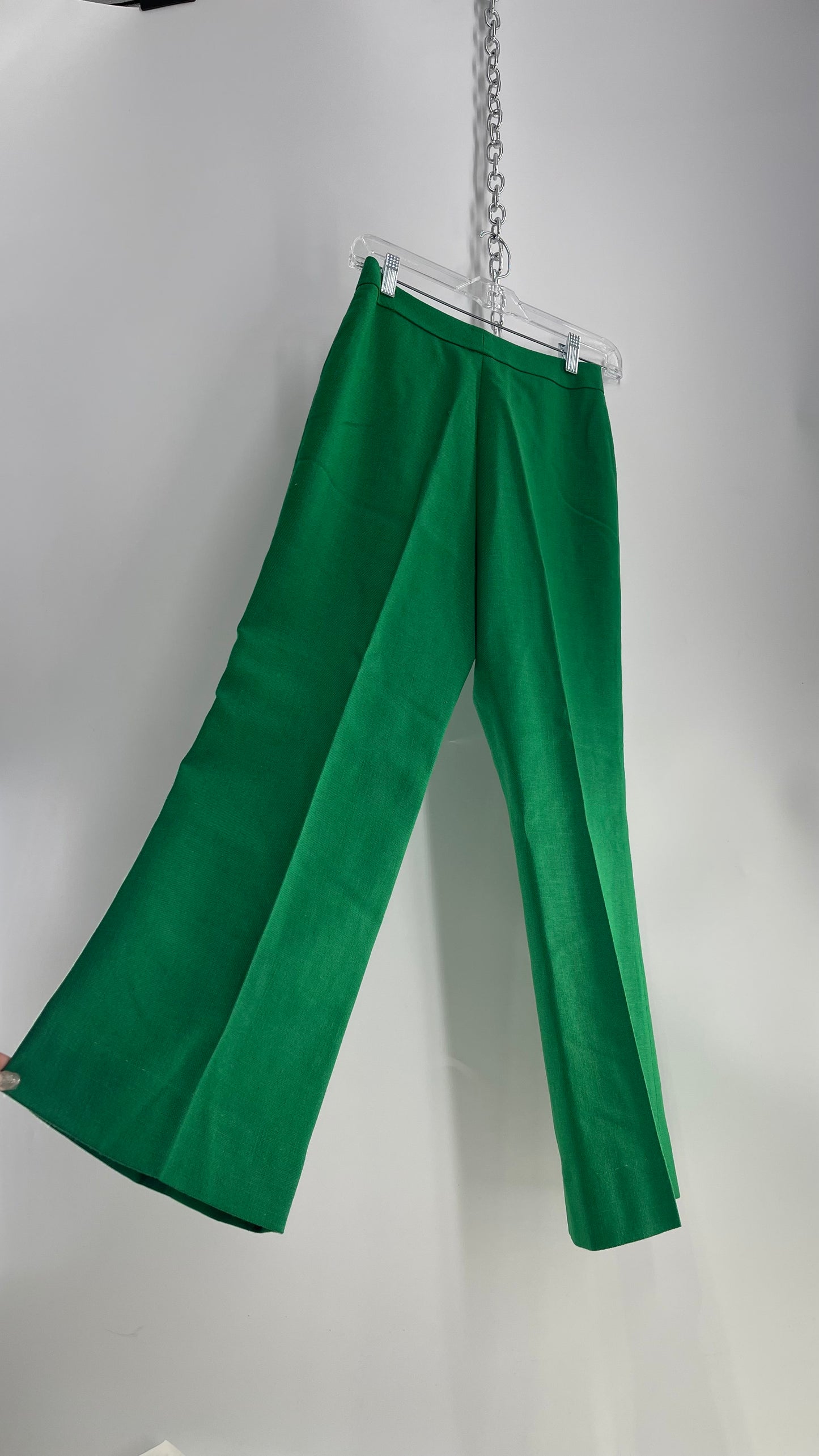 Prestige Vintage 1970s Kelly Green Trouser (12)