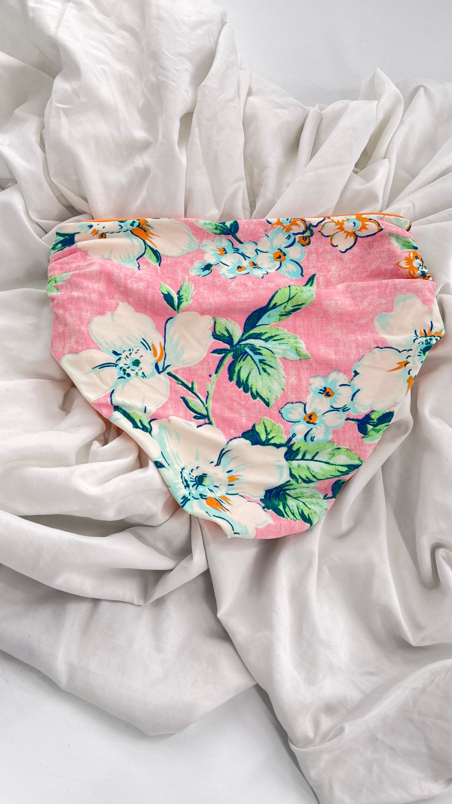 AERIE Tropical Florals Mid Rise Swim Bottoms (Small)