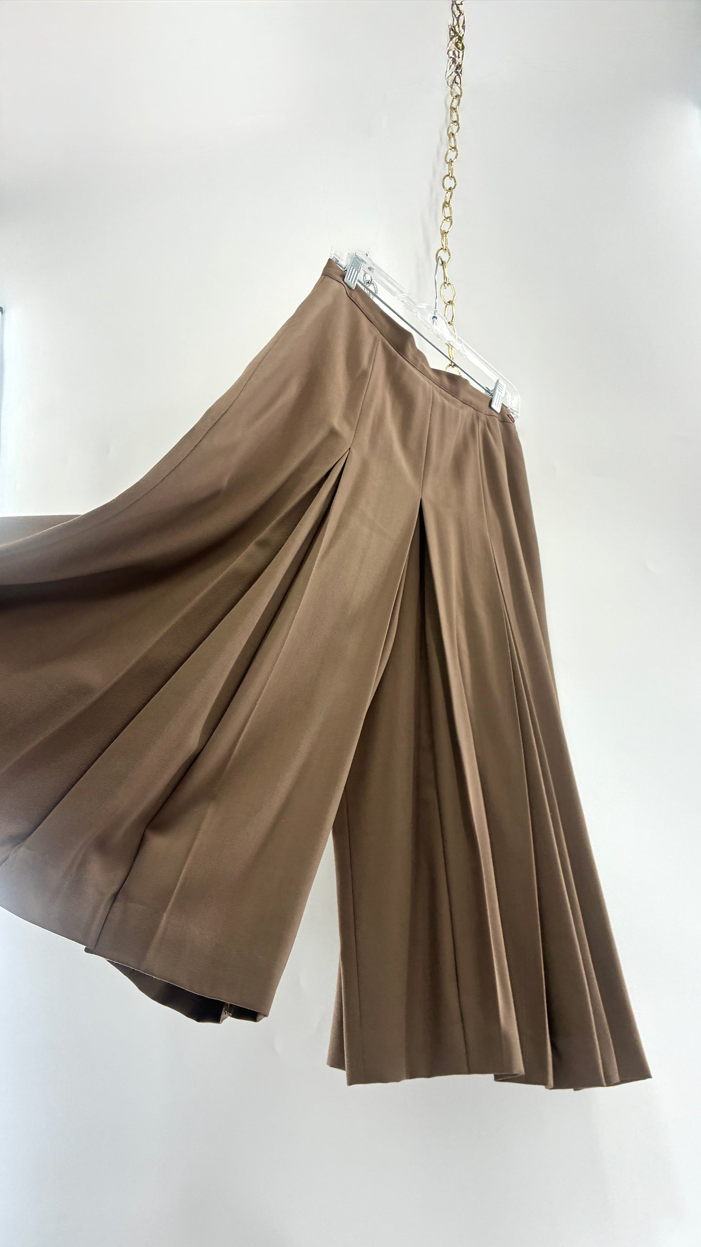 Vintage J’ENVIE SPORT NEW YORK 100% Pure Wool Pleated Wide Leg Culottes (10)