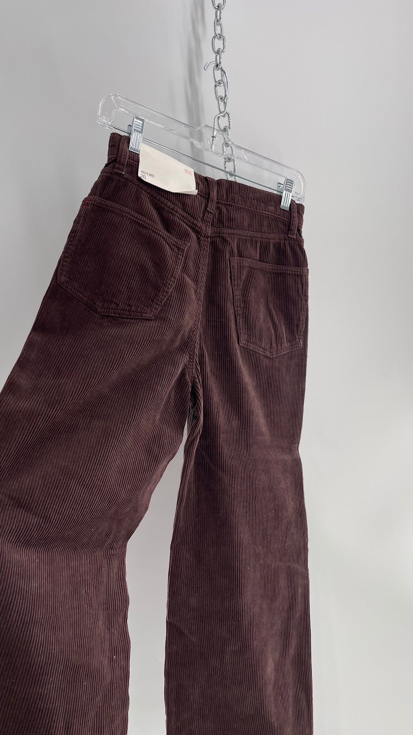 BDG High and Wide Brown Corduroy Baggy Pant with Tags Attached  (26)