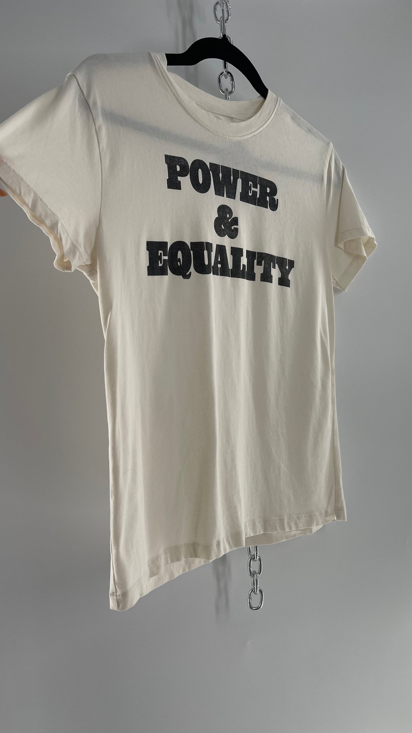 Power + Equality Faded Graphic Print T (Small)