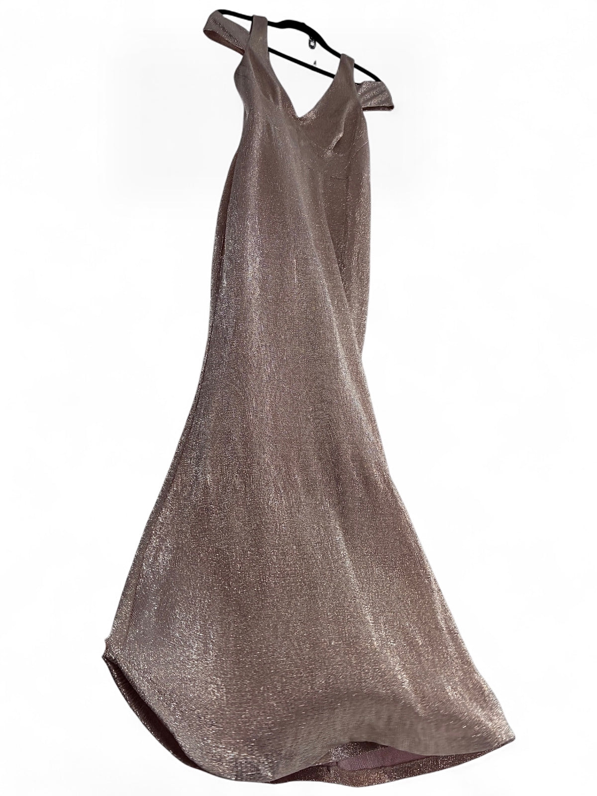 CALVIN KLEIN Nudish Pink Shimmer Sheen Mermaid Dress (10)