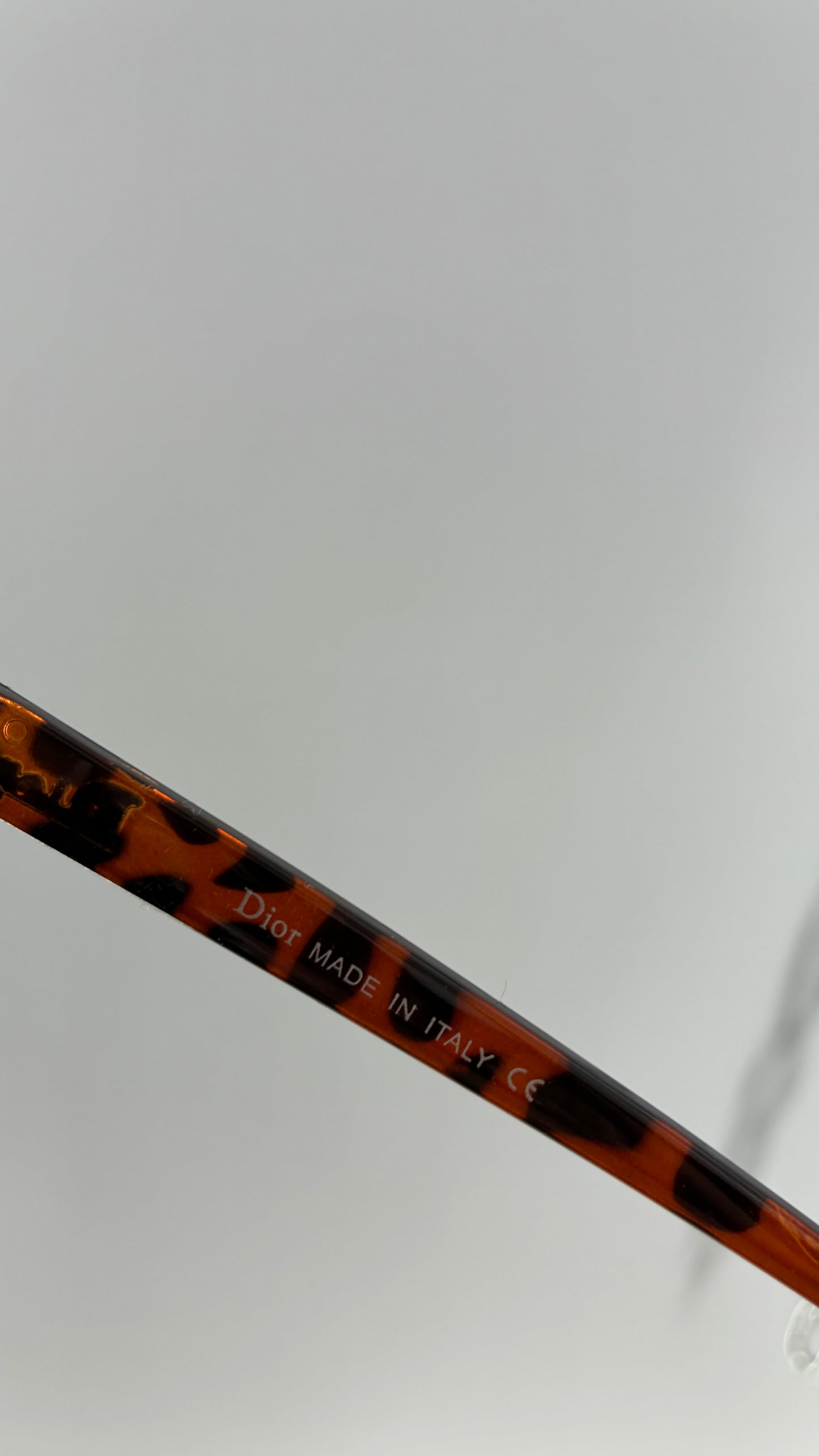 Vintage DIOR Tortoise Shell Sunglasses with Engraved Gold Detailing *Unauthenticated