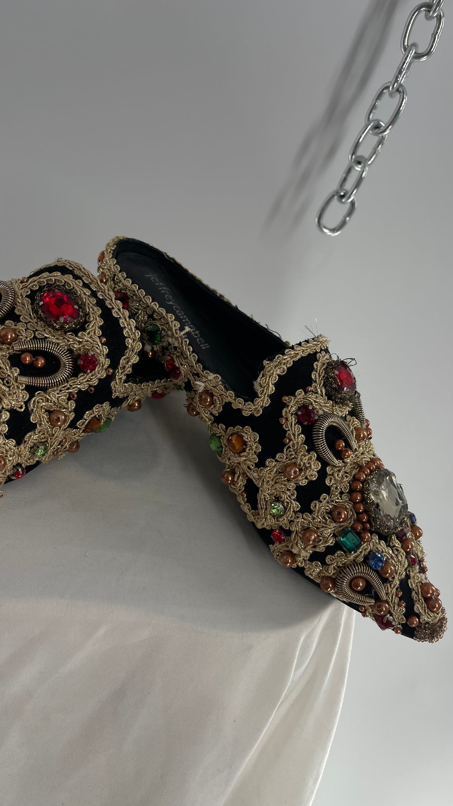 Jeffrey Campbell Sarika Embellished Pointed Mules Covered in Stones, Beads, and Embroidery  (6)