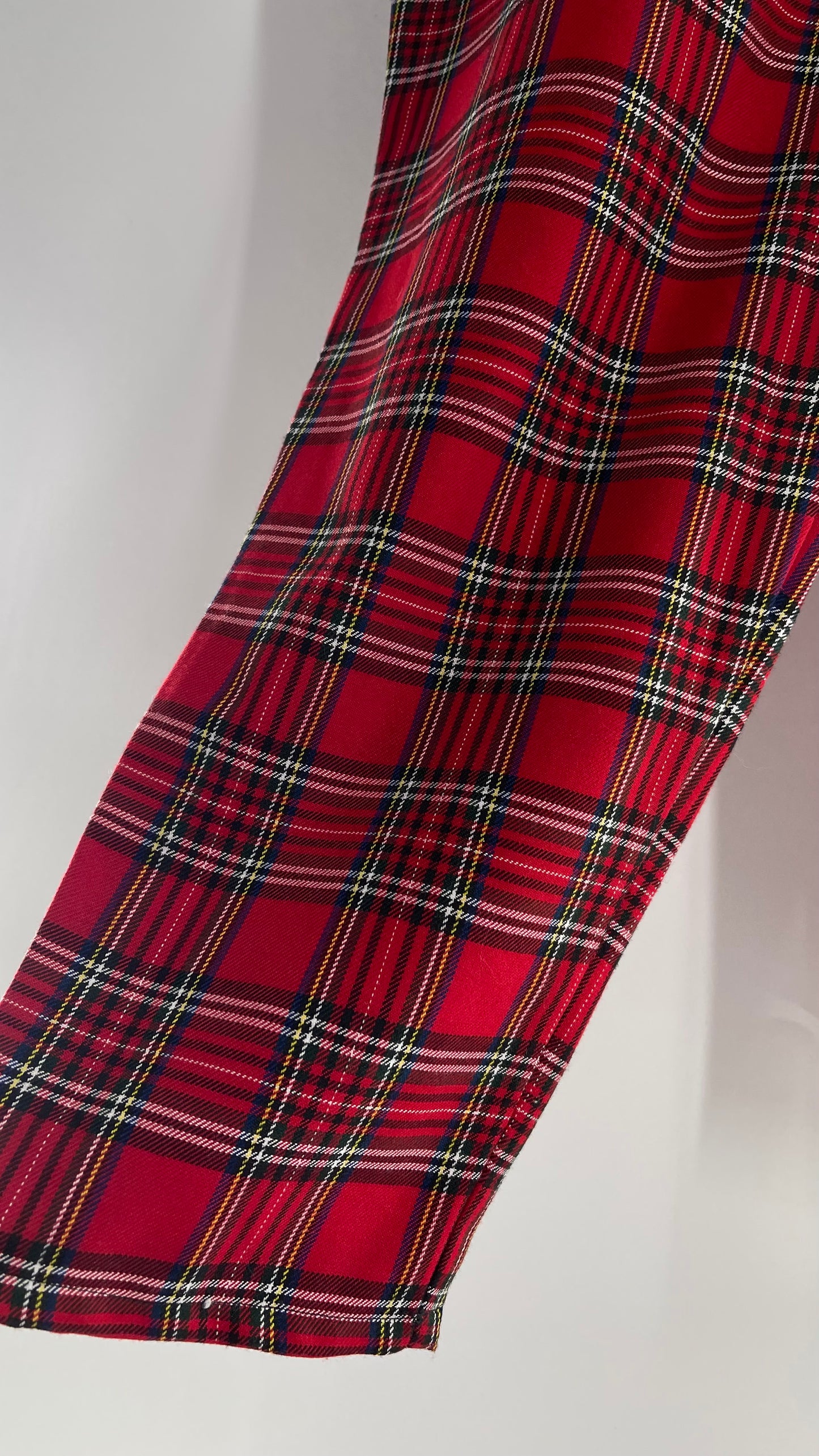 Urban Renewal Red Holiday/Christmas Plaid Trouser with Pockets (Large)