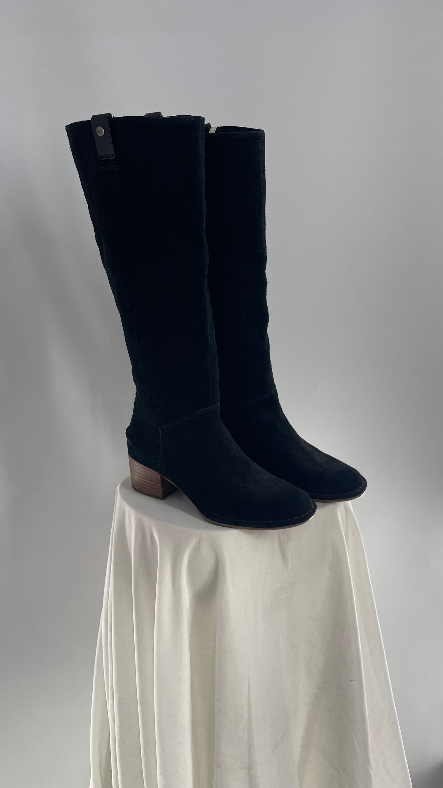 UGG x Free People Black Suede Riding Boot (6)