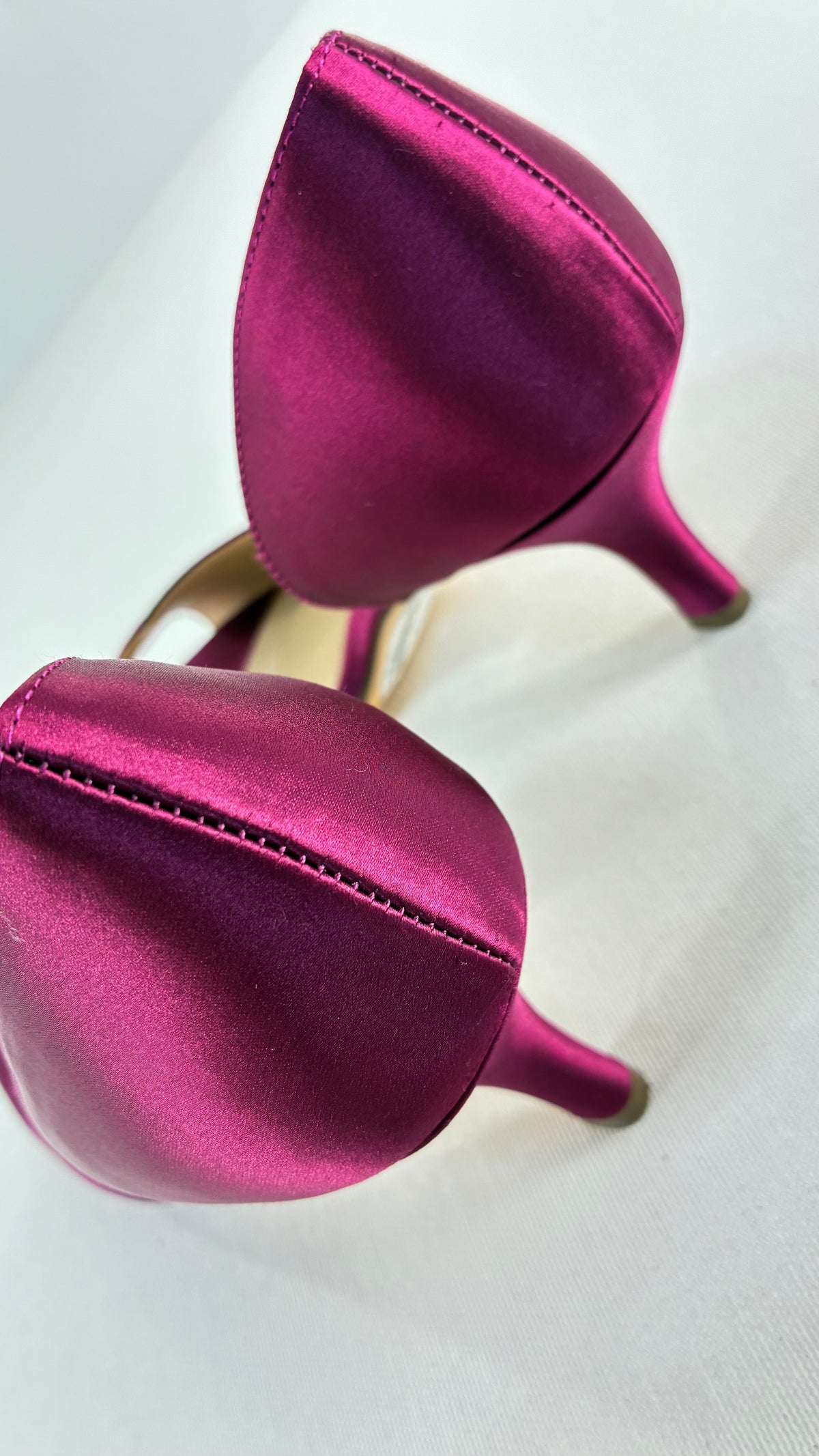 NINA Fuchsia Satin Kitten Heels (9)