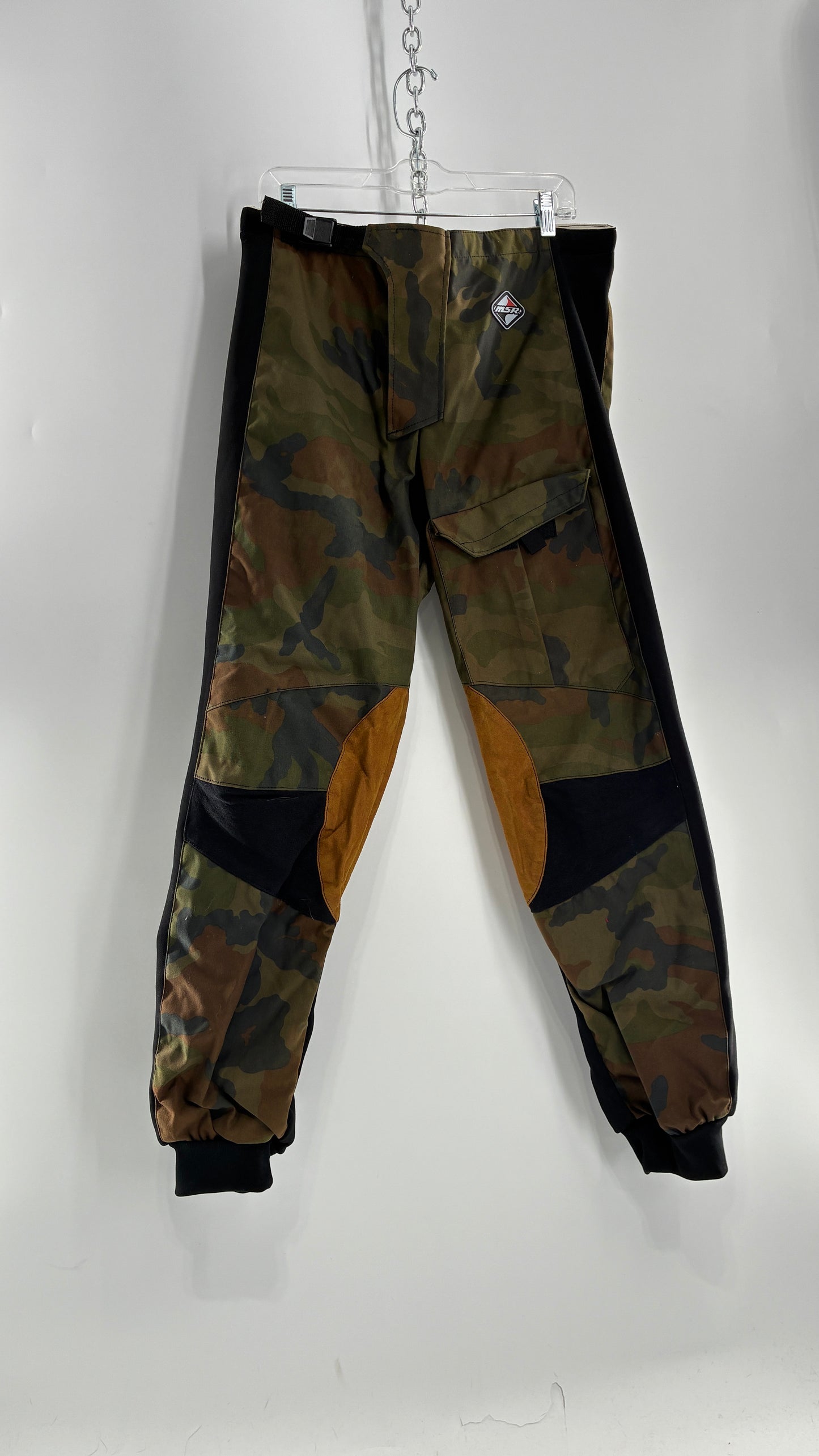Vintage MSR Moto Camouflage Riding Pants Low Rise Side Buckle (34”)
