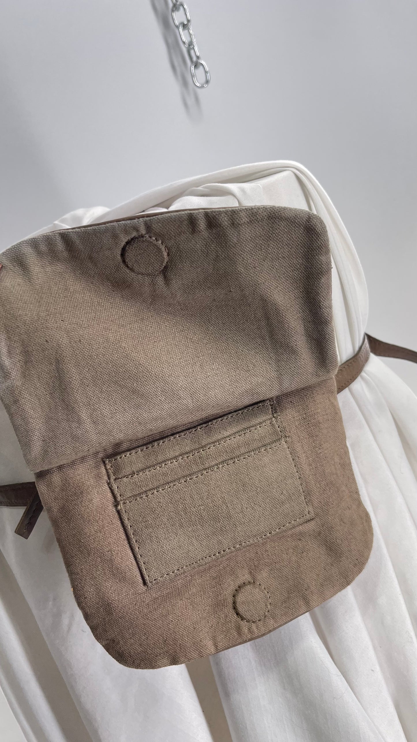 Free People Brown Leather Crossbody Fanny Pack Hip Bag